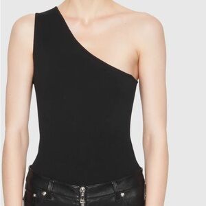 BRAND NEW WITH TAGS - Rebecca Minkoff Bonnie Knit Bodysuit - Black - Size L